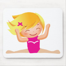 Personalisierte Gymnastik-Mädchen-Geschenke Mousepad