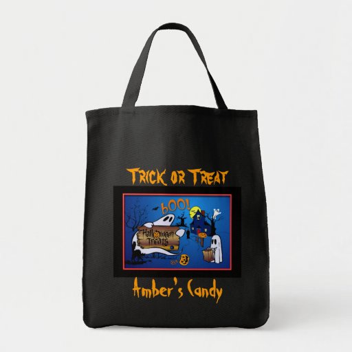 Personalisierte Halloween-Süßigkeits-Tasche