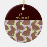 Personalisierte Häschen-Baby-Verzierung Weihnachtsbaum Ornament