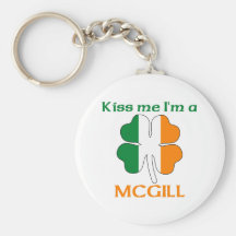 Personalisierte Iren küssen mich, den ich Mcgill b Schlüsselbänder