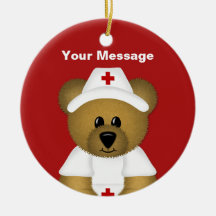 Personalisierte Krankenschwester-Weihnachtsverzier Weinachtsornamente