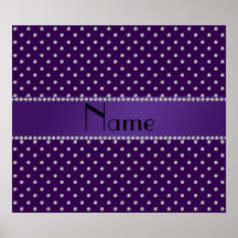 Personalisierte lila Namensdiamanten Plakate