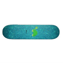 Personalisierte Namensschildkröte Skate Board