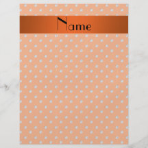 Personalisierte orange Namensdiamanten Flyerdesign