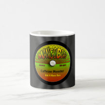 Personalisierte Reggae-Vinylaufzeichnung Teetasse