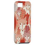 Personalisierte Retro Fox-Kunst rotes Retro iphone iPhone 5 Hüllen