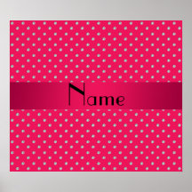 Personalisierte rosa Namensdiamanten Plakatdruck