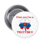 Personalisierte russische küssen mich, den ich Tro Button