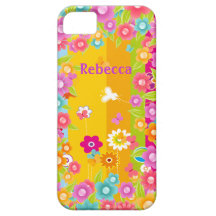 personalisierte Schmetterlinge und Blumen iPhone 5 Hüllen