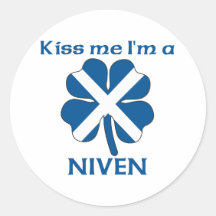 Personalisierte Scottish küssen mich, den ich Nive Sticker