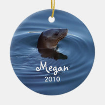 Personalisierte Siegel-Verzierung Ornament