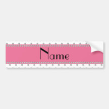Personalisierte weiße Namensdiamanten Auto Sticker