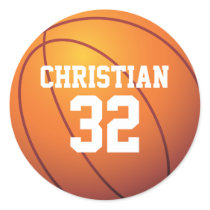 Personalisierter Basketball aufkleber