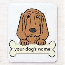 Personalisierter Bluthund Mousepad