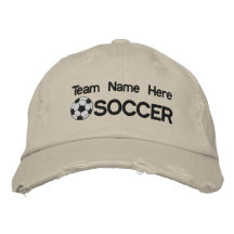 Personalisierter Fußball gestickter Hut Baseballkappe