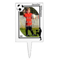Personalisierter Fußball-Kuchen-Deckel tortenpicker