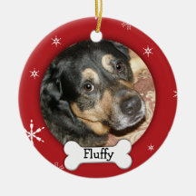 Personalisierter Hunde-/Haustier-Foto-Feiertag Ornament