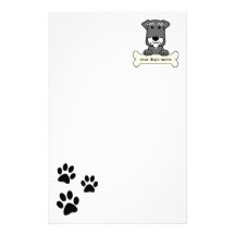 Personalisierter MiniaturSchnauzer Individuelle Druckpapiere