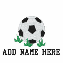 Personalisierter Name gesticktes Fußball T-Shirt