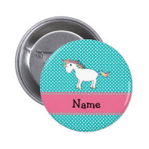 Personalisierter niedlicher Namensunicorn Anstecknadel
