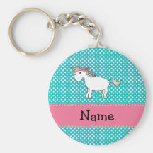 Personalisierter niedlicher Namensunicorn Schlüsselband
