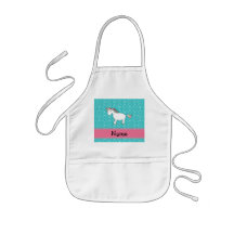 Personalisierter niedlicher Namensunicorn Schürze