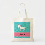 Personalisierter niedlicher Namensunicorn Einkaufstasche