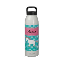 Personalisierter niedlicher Namensunicorn Trinkflasche