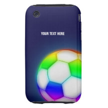 Personalisierter psychedelischer Fußball-Ball (Fuß iPhone 3 Tough Etuis