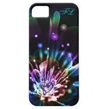 Personalisierter Regenbogen-Fraktal-Blume iPhone F iPhone 5 Schutzhülle