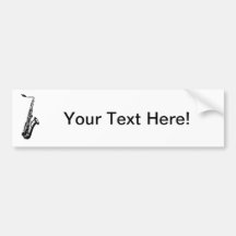 Personalisierter Saxophone Auto Sticker