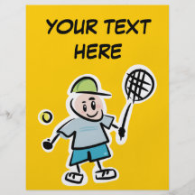 Personalisierter Tennis-Flyer für Turniere