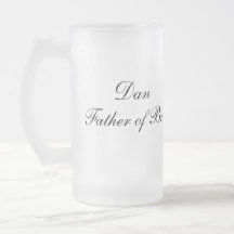 Personalisierter Vater des Braut-Bechers Haferl