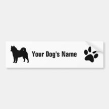 Personalisiertes alaskischer Malamute アラスカン ・ マラミュ Auto Aufkleber
