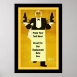 Personalisiertes Bar/Restaurant Plakat