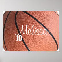 Personalisiertes Basketball-Plakat