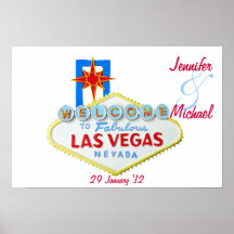 Personalisiertes Las Vegas Gedenk Plakate