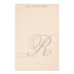 Personalisiertes Monogramm-Briefpapier Druckpapier
