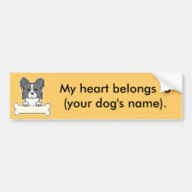 Personalisiertes Papillon Autosticker