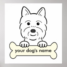 Personalisiertes Westie Poster