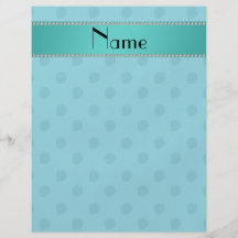 Personalized name blue strawberries pattern flyer design