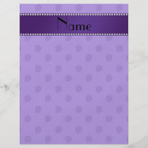 Personalized name purple strawberry pattern flyer design