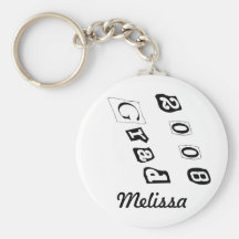 Personifizieren Sie NamensAbschluss Keychain 2008 Schlüsselband
