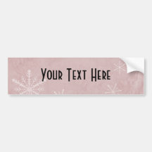 PERSONIFIZIEREN Sie Schneeflocke-Papier 3 - Rot Auto Sticker