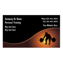 Persönliche Trainer-Visitenkarten
