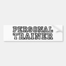 Persönlicher Trainer Auto Aufkleber