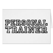 Persönlicher Trainer Grußkarte