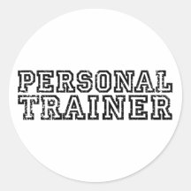 Persönlicher Trainer Runder Sticker