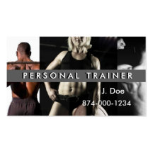 Persönlicher Trainer Visitenkarte