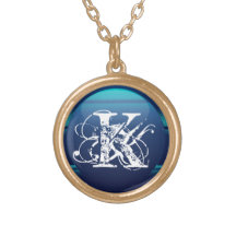 Persönliches Monogramm Personalisierte Halskette